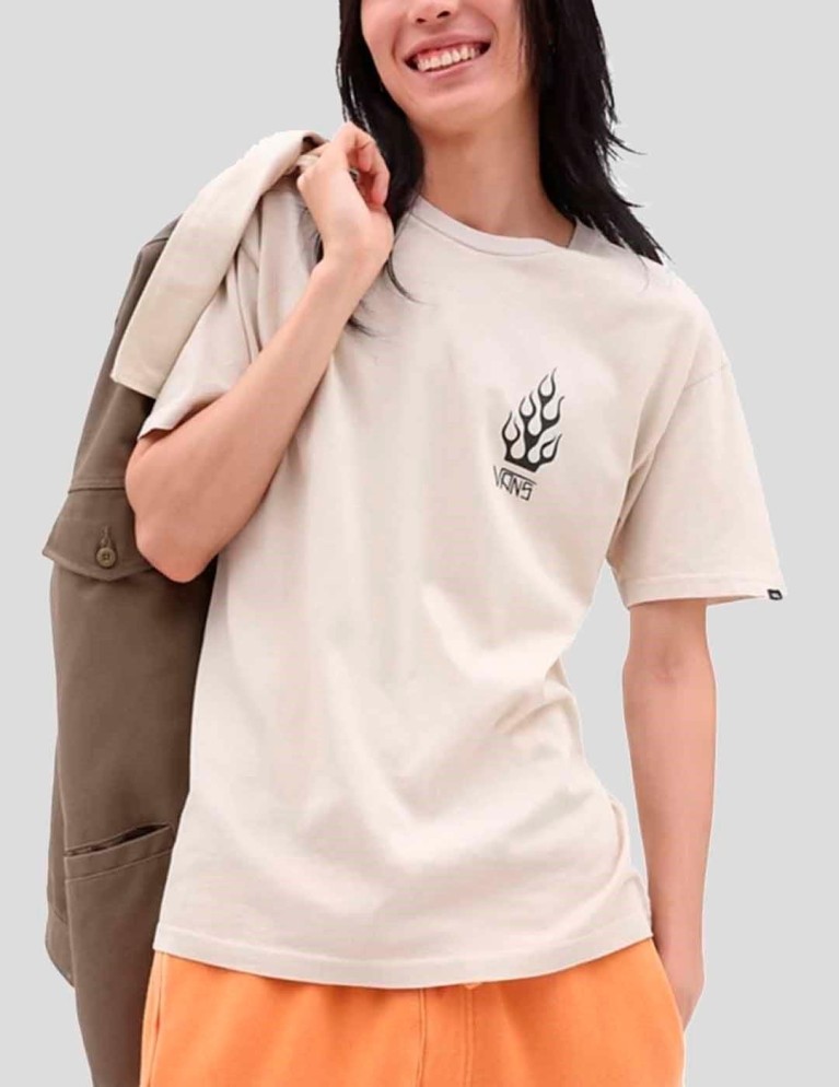 Camisa VANS escolhah berle vintage ss tee beige